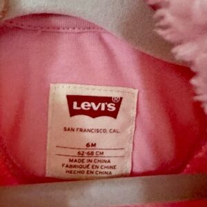Levi's Baby Girl Soft Pink Infant one piece